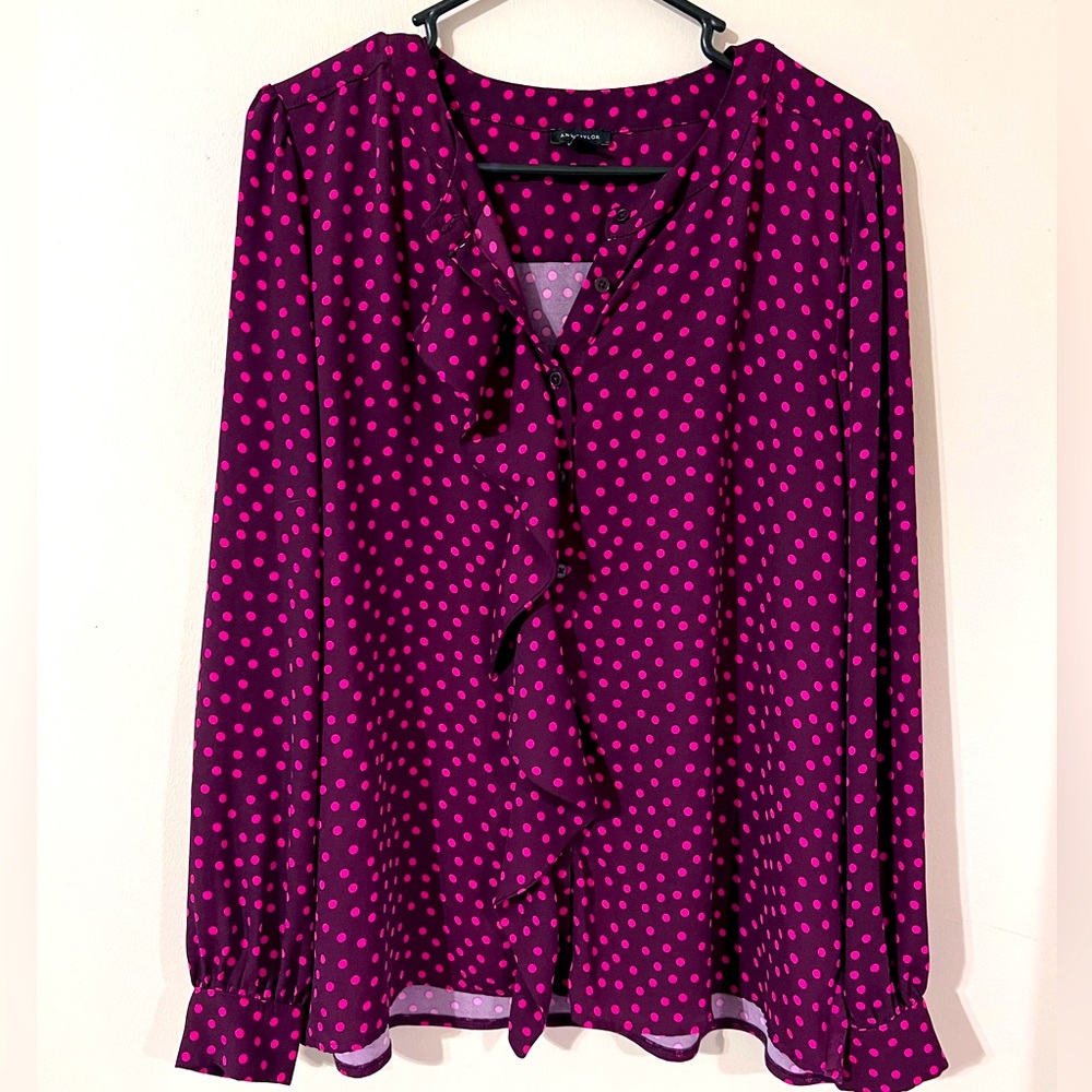 Ann Taylor Ruffle blouse